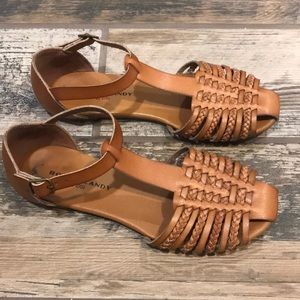 Tan sandals